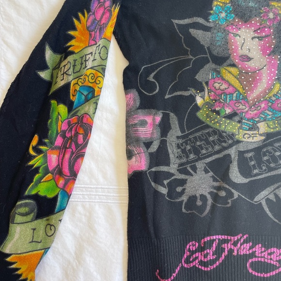Original Ed Hardy V-neck sweater 💘 - Picture 4 of 4